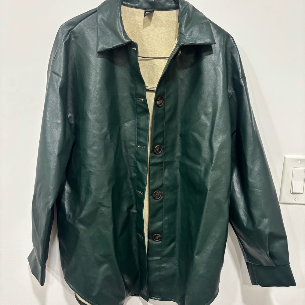Women’s Green Leather Jacket